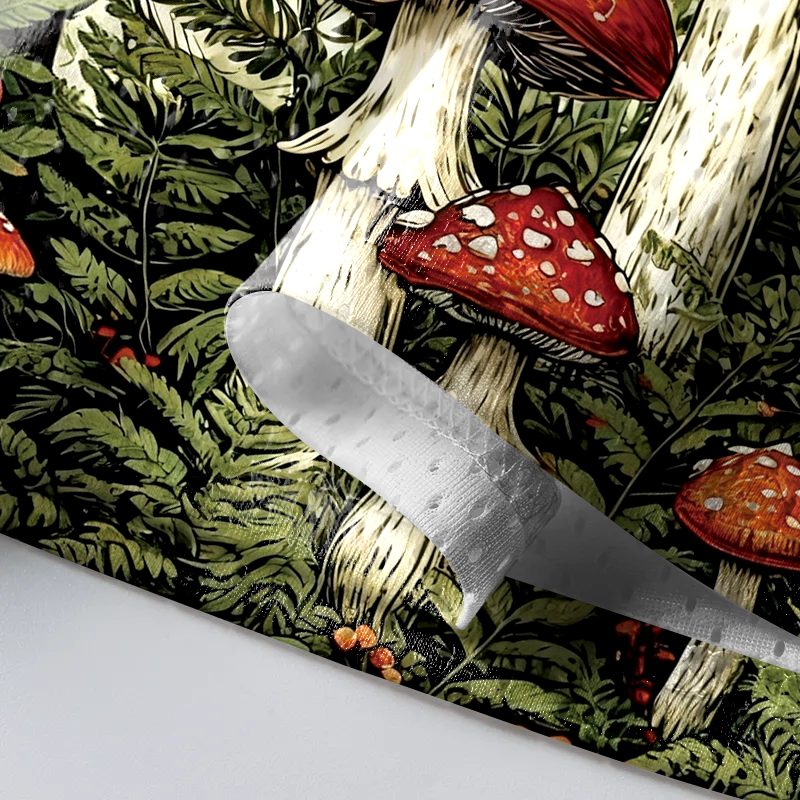 Modecanvas Red Mushrooms Mesh Jersey-modecanvas