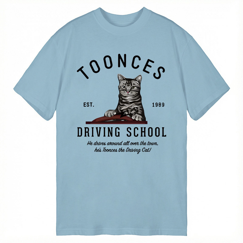 Modecanvas Toonces Driving School DTG Printing Classic T-Shirt-modecanvas