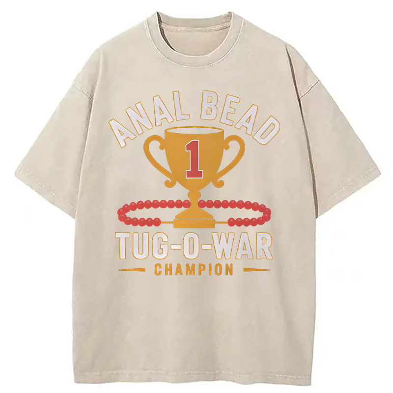 Modecanvas Champion Funny DTG Printing Washed T-Shirt