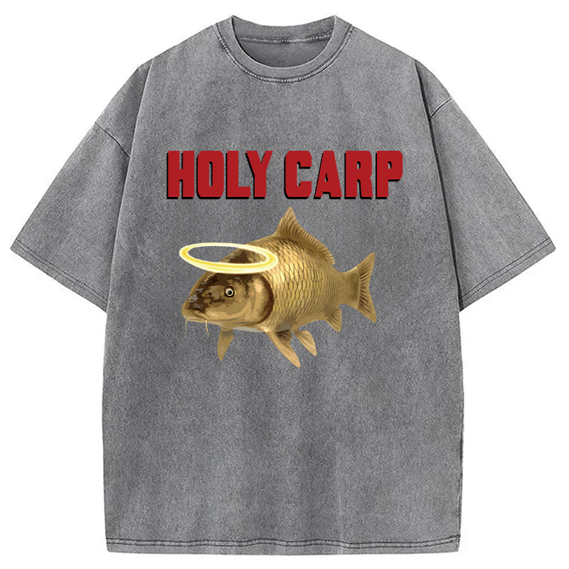 Modecanvas Holy Carp DTG Printing Washed T-Shirt