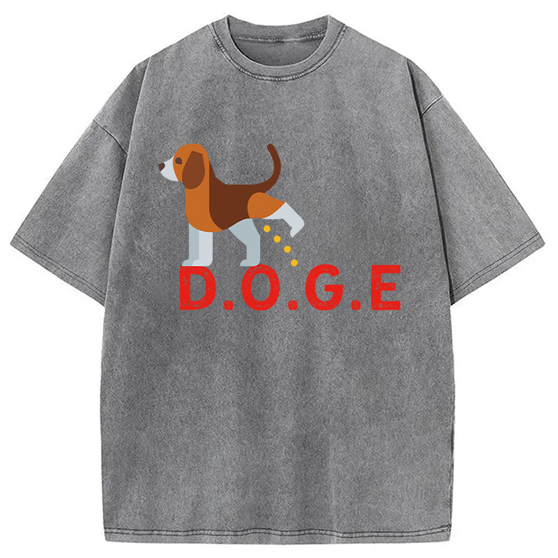 Modecanvas Anti DOGE DTG Printing Washed T-Shirt