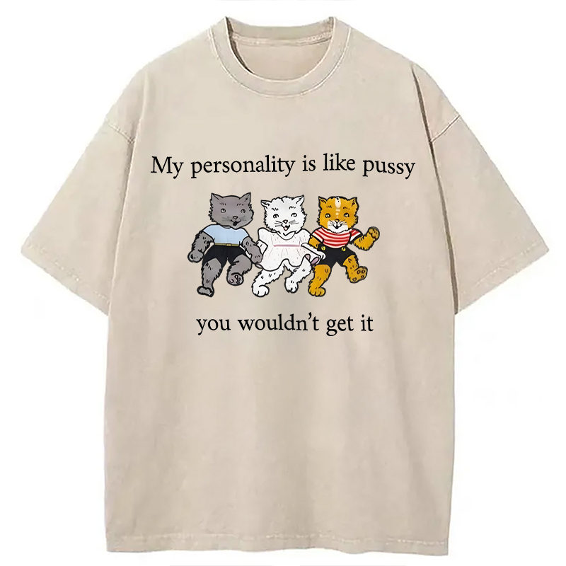Modecanvas My Personality DTG Printing Washed T-Shirt