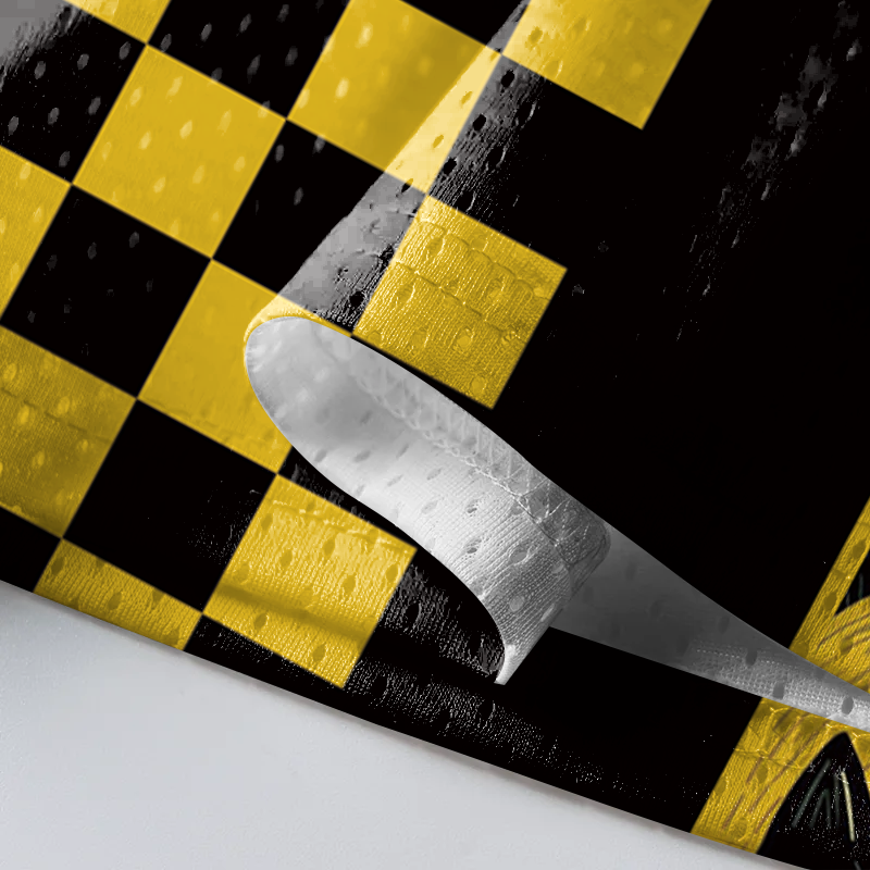 Modecanvas Yellow Cat And Black Cat Mesh Jersey-modecanvas
