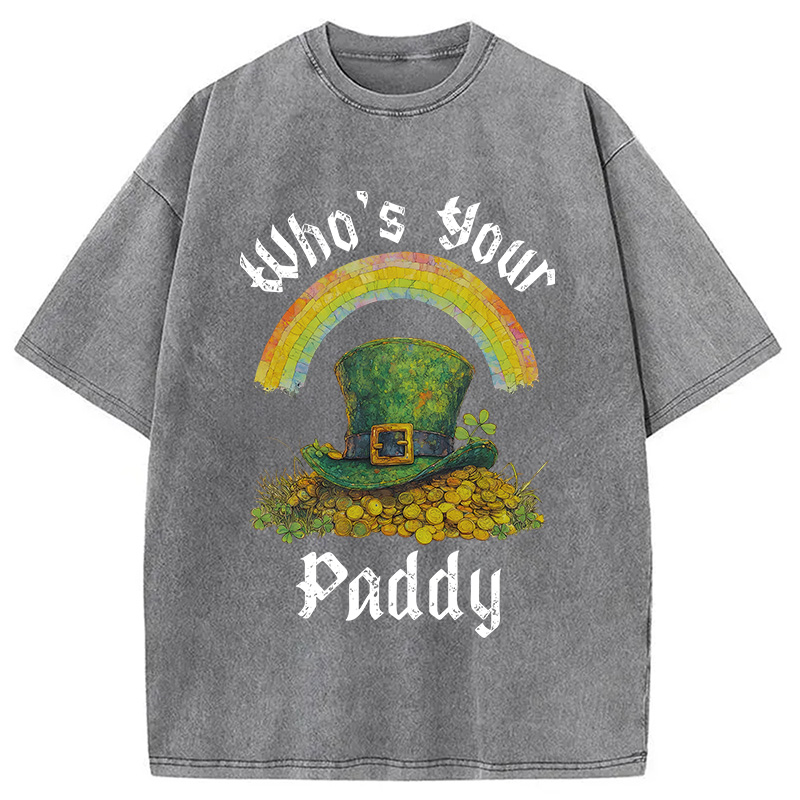 Modecanvas Funny St Patricks Day DTG Printing Washed T-Shirt-modecanvas