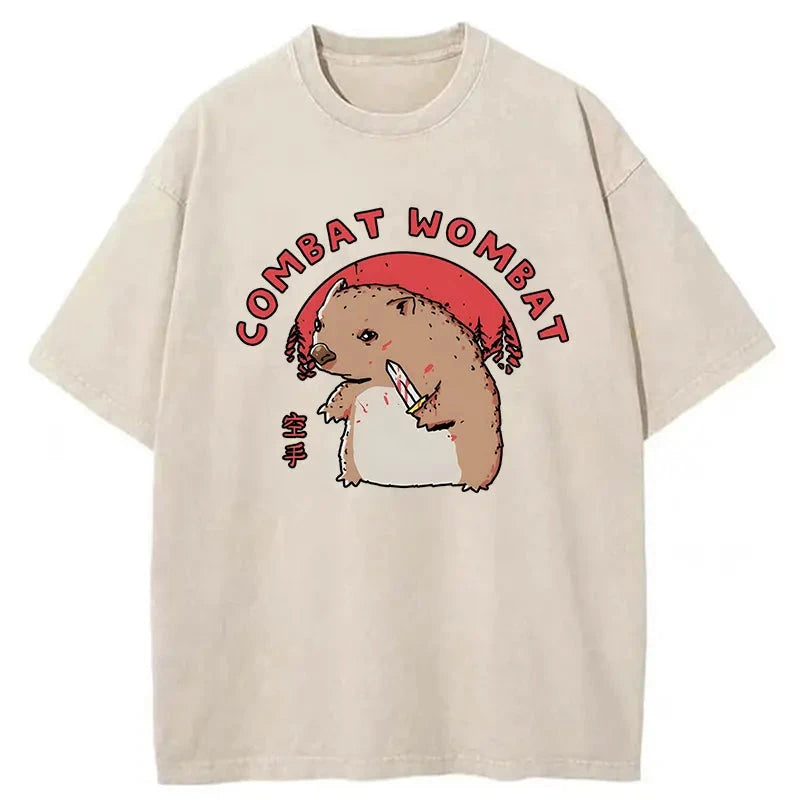 Modecanvas Combat Wombat Japan Washed T-Shirt