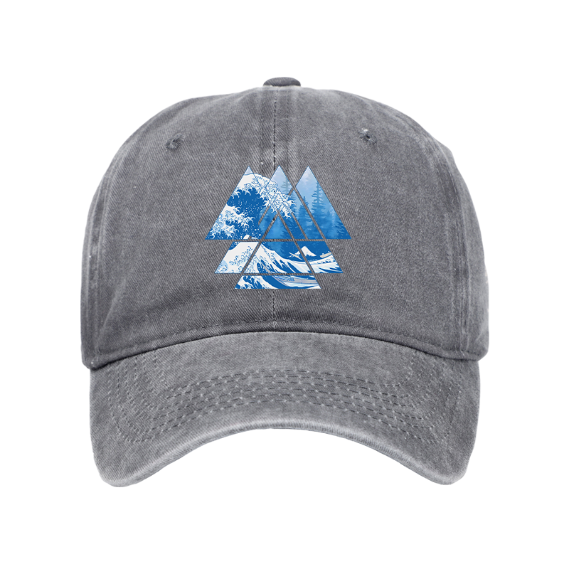Modecanvas The Great Wave Washed Cap-modecanvas
