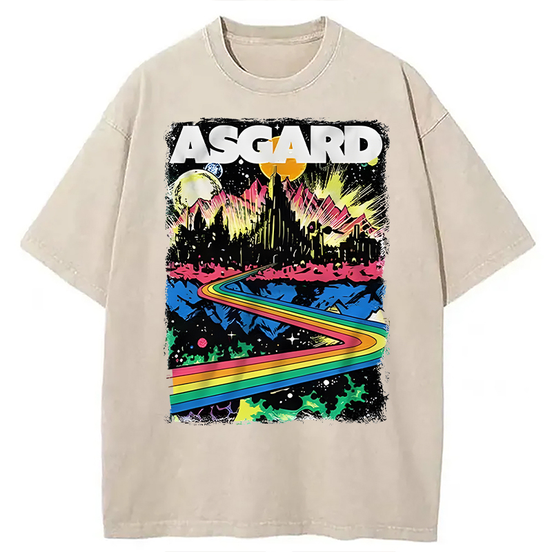 Modecanvas Home of the Gods DTG Printing Washed T-Shirt