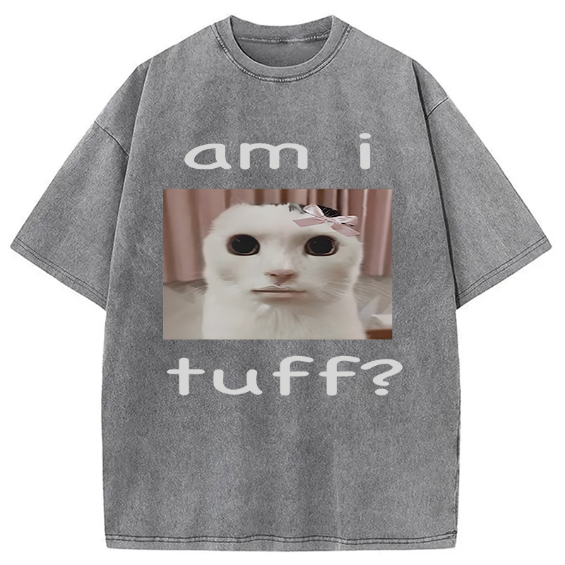 Modecanvas Am I Tuff? DTG Printing Washed T-Shirt