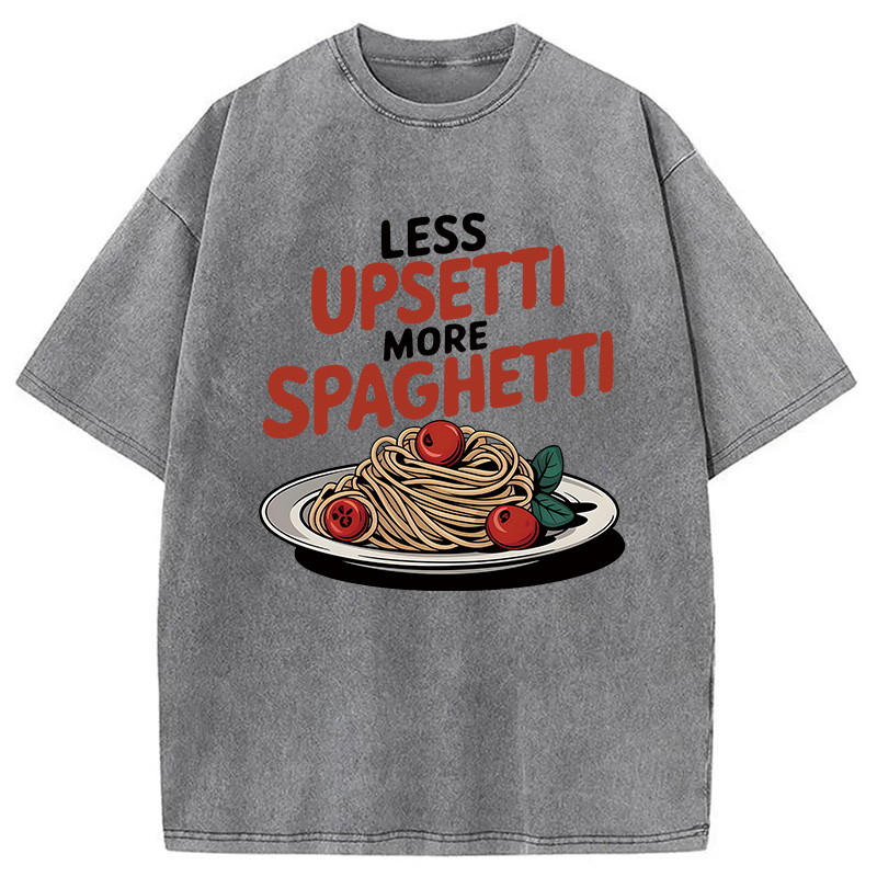 Modecanvas Funny Food DTG Printing Washed T-Shirt
