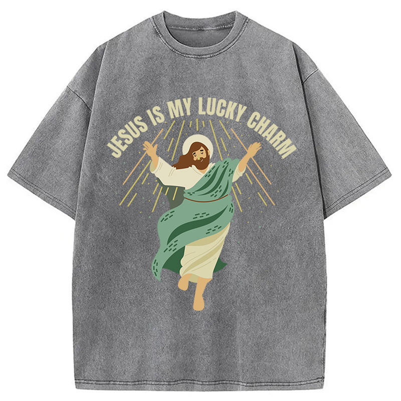 Modecanvas Christian St. Patricks Day DTG Printing Washed T-Shirt