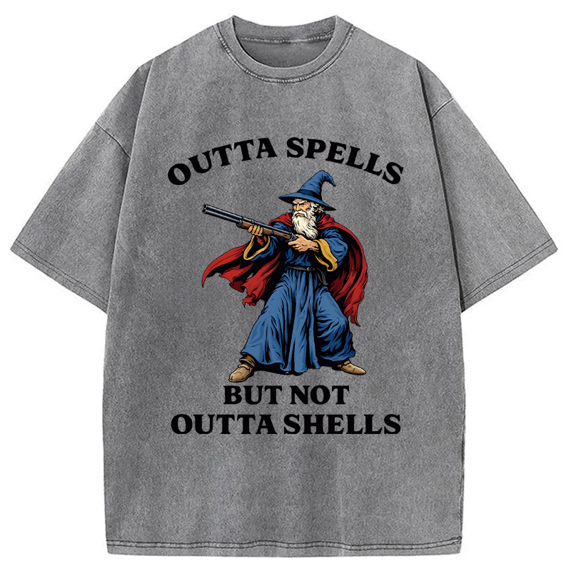 Modecanvas Wizard Joke Meme DTG Printing Washed T-Shirt
