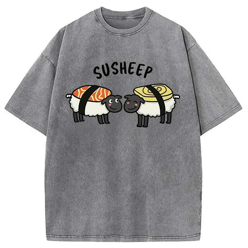 Modecanvas Susheep DTG Printing Washed T-Shirt