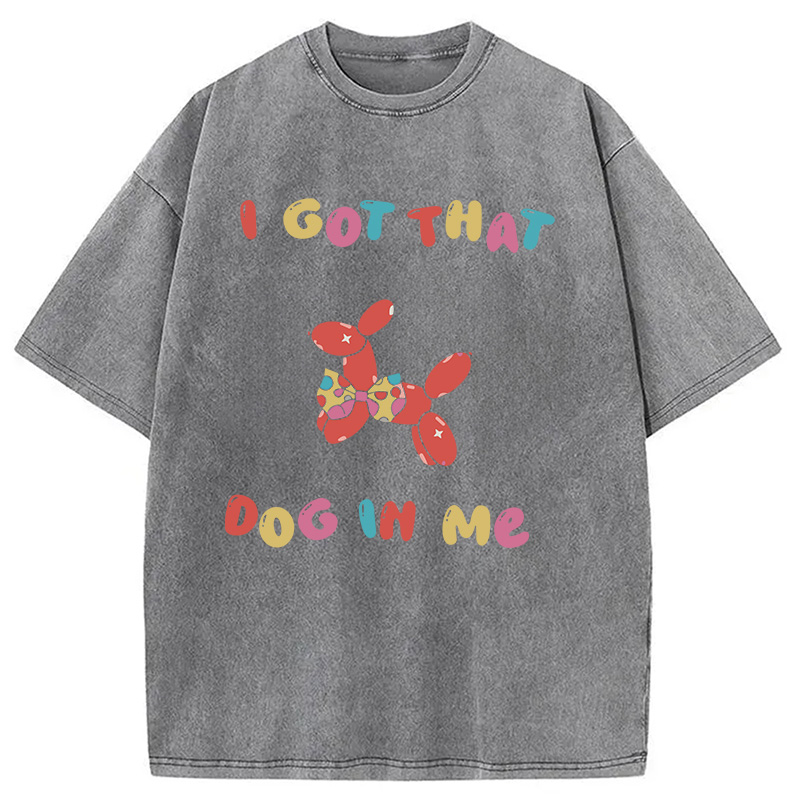 Modecanvas Clowncore Meme DTG Printing Washed T-Shirt
