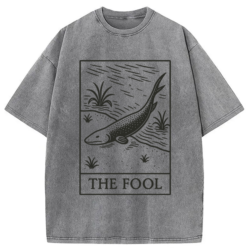 Modecanvas The Fool Washed T-Shirt-modecanvas