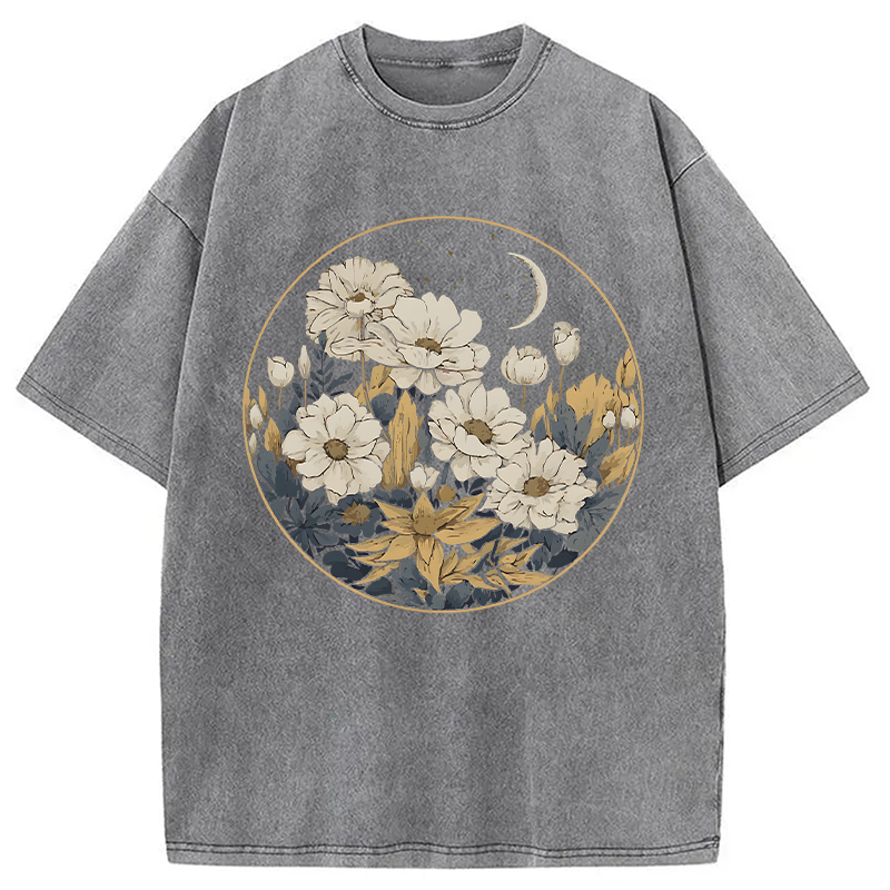 Modecanvas Blissful Harmony DTG Printing Washed T-Shirt
