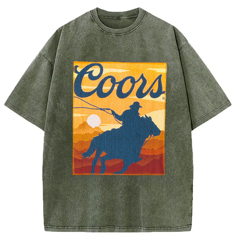 Modecanvas Coors DTG Printing Washed T-Shirt
