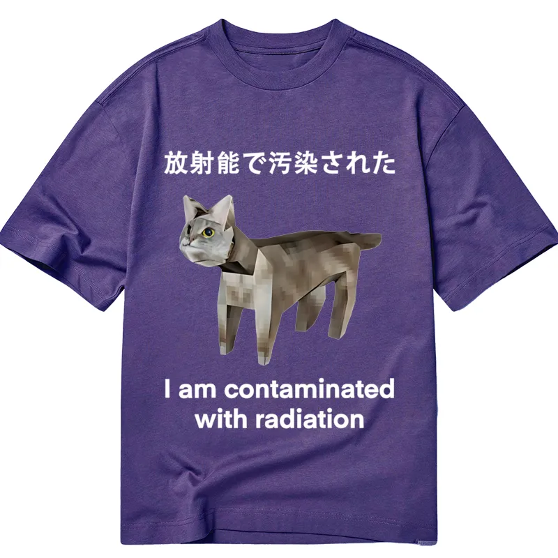Modecanvas Cat Contaminated By Radiation DTG Printing Classic T-Shirt-modecanvas