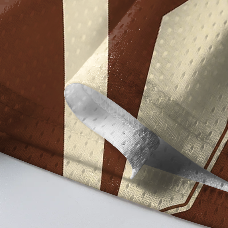 Modecanvas Coffee Wave Mesh Jersey-modecanvas
