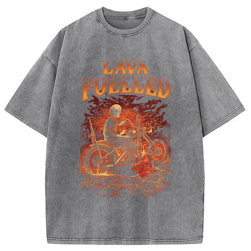 Modecanvas Lava Fuelled DTG Printing Washed T-Shirt