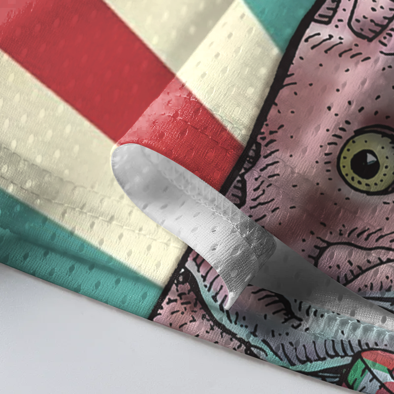 Modecanvas Fish And Chips Mesh Jersey-modecanvas
