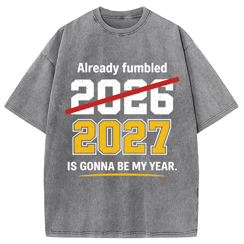Modecanvas Already Fumbled 2026 DTG Printing Washed T-Shirt