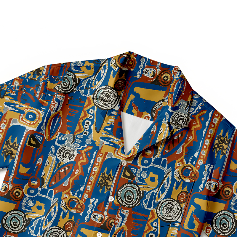Modecanvas Urban Park Tribal Hawaiian Shirt
