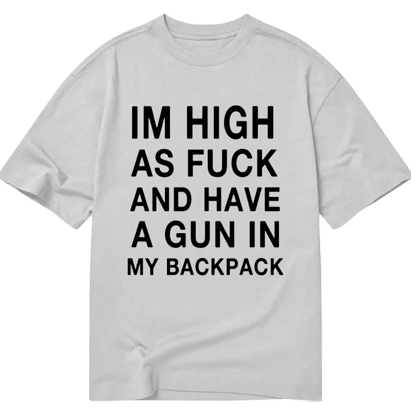 Modecanvas Im High DTG Printing Classic T-Shirt-modecanvas
