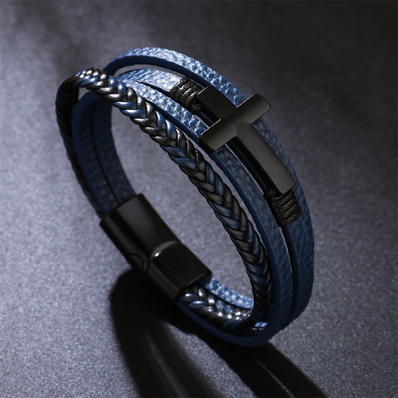 Modecanvas Simple Cross Braided Bracelet-modecanvas