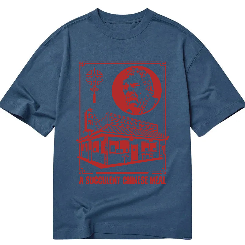 Modecanvas Democracy Manifest Chinese Restaurant DTG Printing Classic T-Shirt-modecanvas