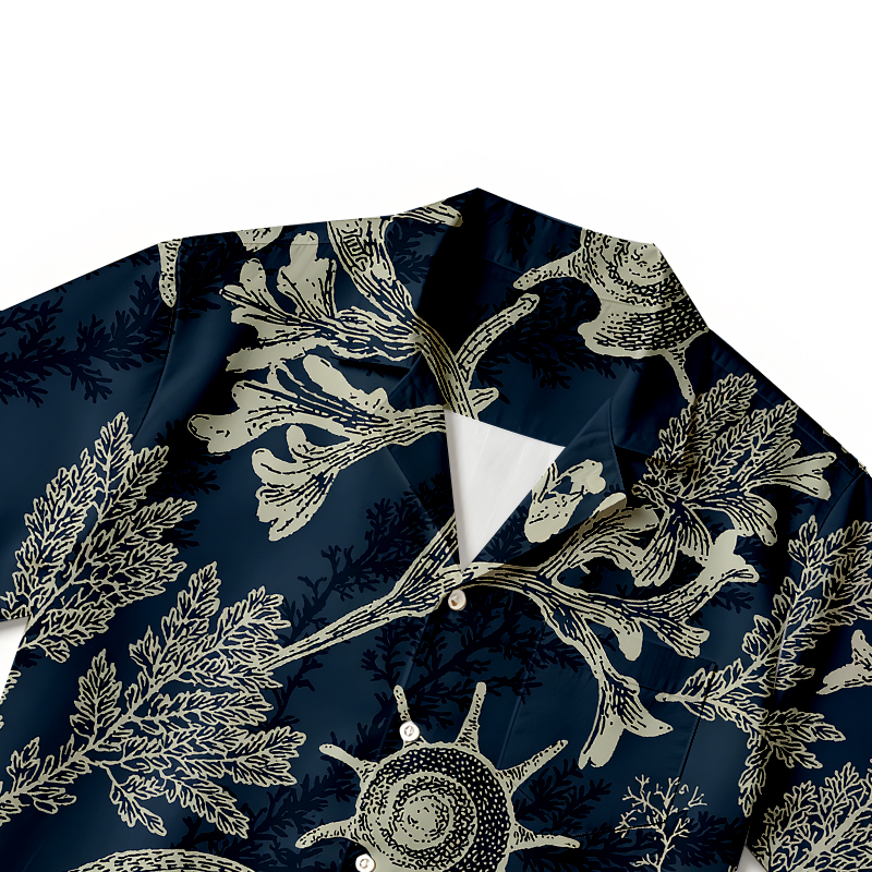 Modecanvas Marine Mystery Hawaiian Shirt-modecanvas