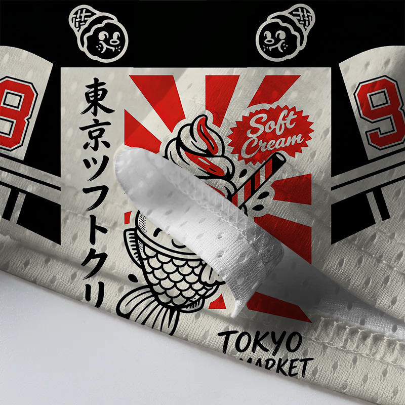 Modecanvas Sweet Tokyo Mesh Jersey-modecanvas