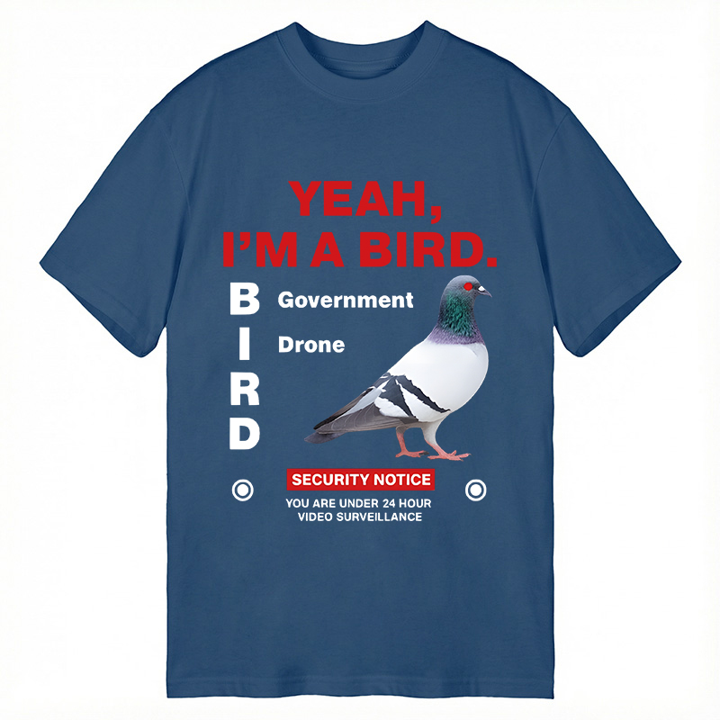 Modecanvas Government Funny Pigeon Puns DTG Printing Classic T-Shirt-modecanvas