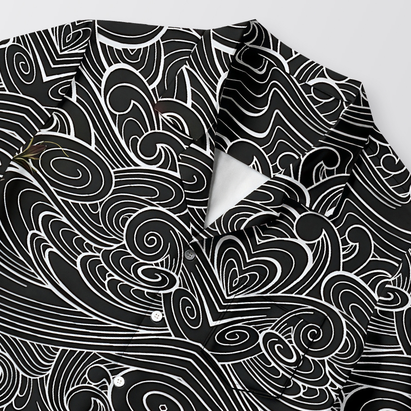 Modecanvas Floral Whirl Hawaiian Shirt