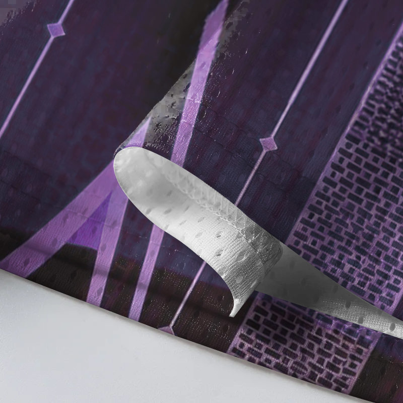 Modecanvas Glitch Matrix Dual Tone Frame Mesh Jersey-modecanvas