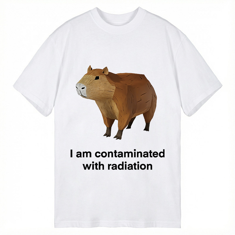 Modecanvas Contaminated Capybara DTG Printing Classic T-Shirt-modecanvas