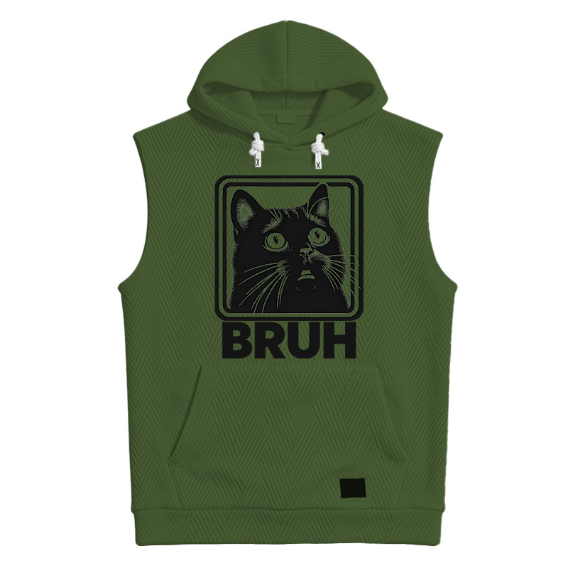 Modecanvas BRUH Cat Hooded Tank
