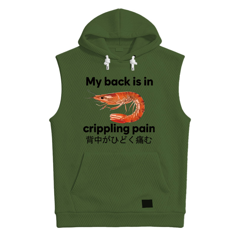 Modecanvas My Back Is in Crippling Pain Hooded Tank