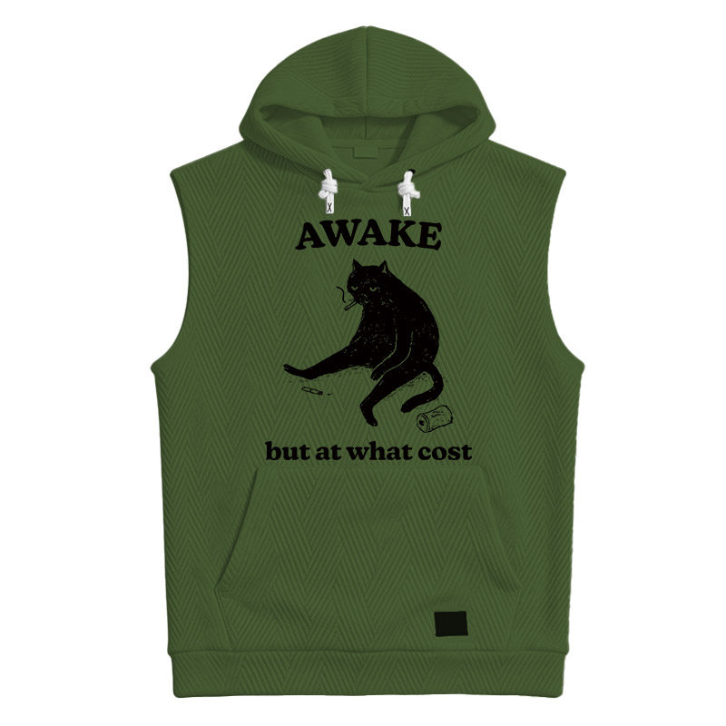 Modecanvas Decadent Smoking Cat Hooded Tank