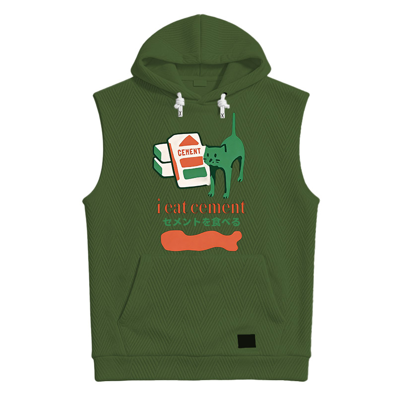 Modecanvas Cement Cat Hooded Tank