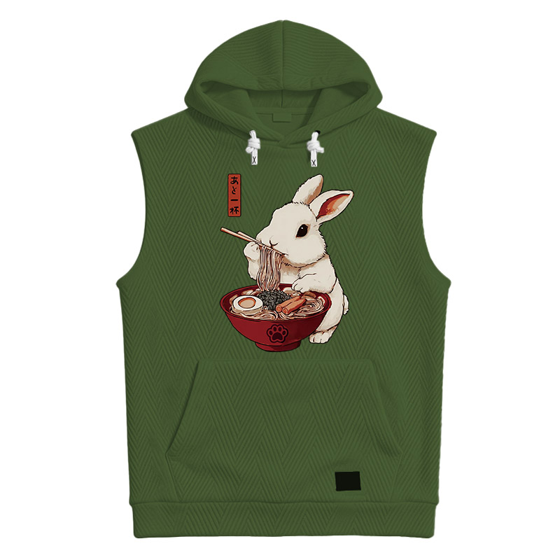 Modecanvas Bunny:One More Bowl, Please! Hooded Tank