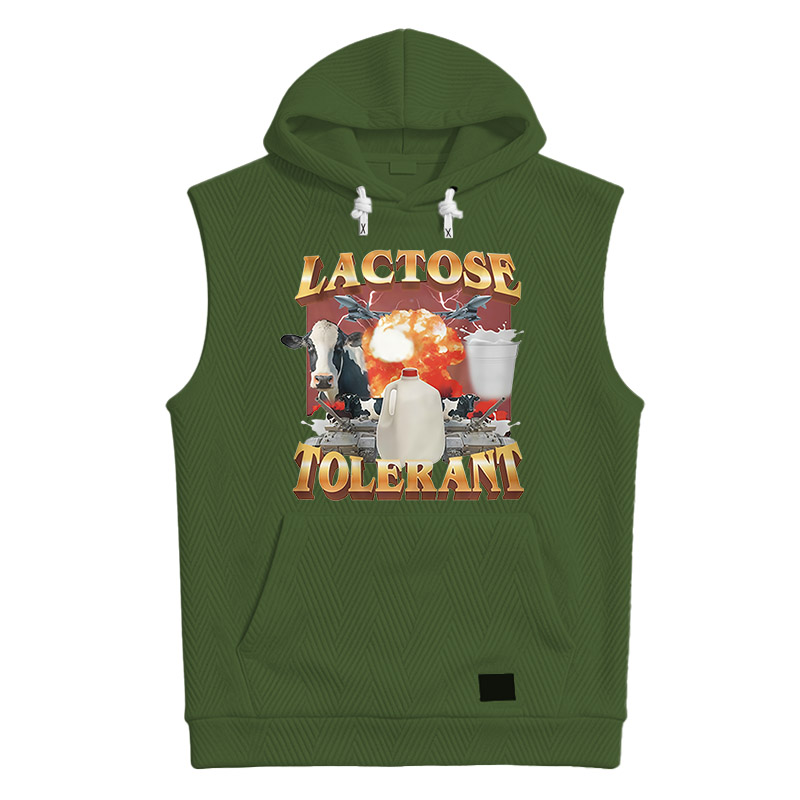 Modecanvas Retro Milk Lactose Tolerant Hooded Tank