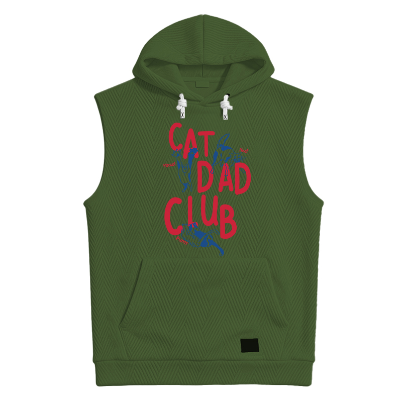 Modecanvas Cat Dad Club Hooded Tank