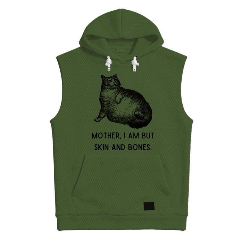 Modecanvas Skin & Bones Cat Hooded Tank