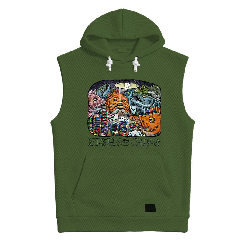 Modecanvas Fish And Chips Hooded Tank
