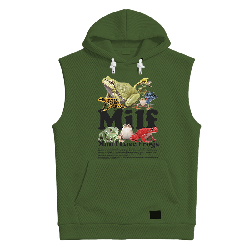 Modecanvas Man I Love Frogs Hooded Tank