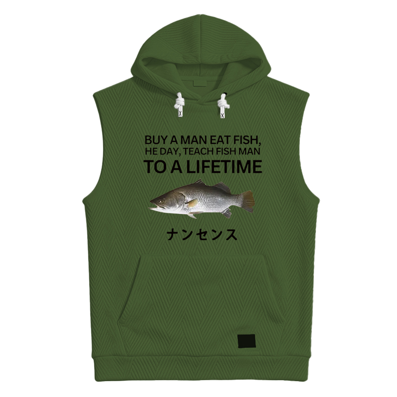Modecanvas Buy a Man Eat Fish Hooded Tank