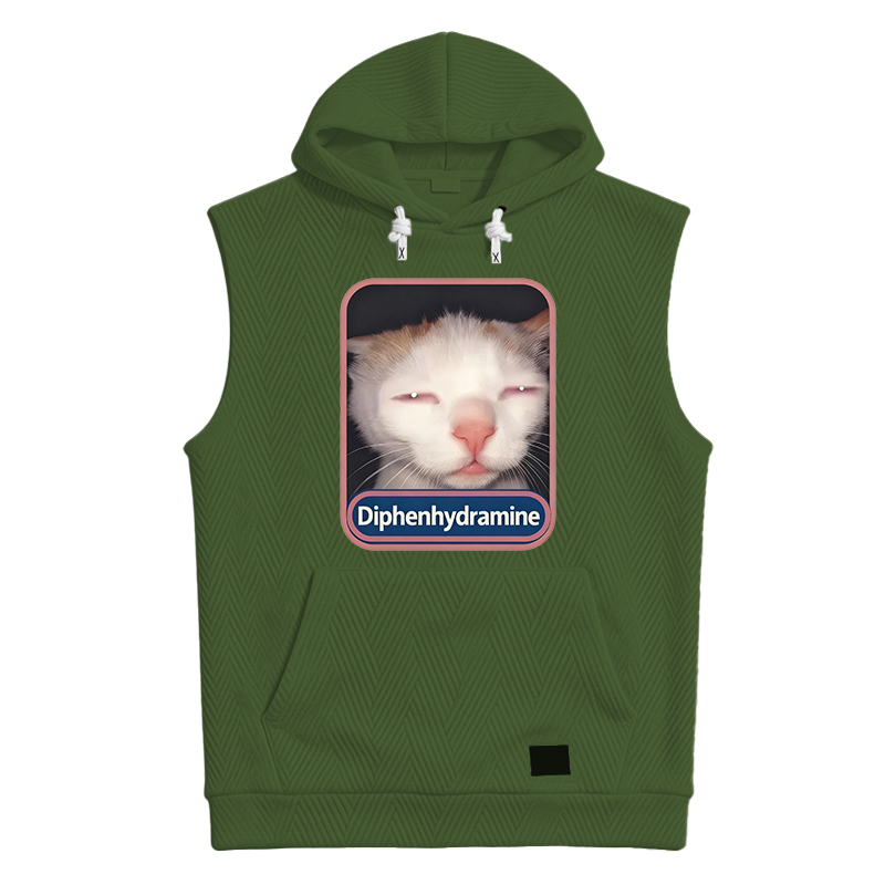 Modecanvas Diphenhydramine Cat Meme Hooded Tank
