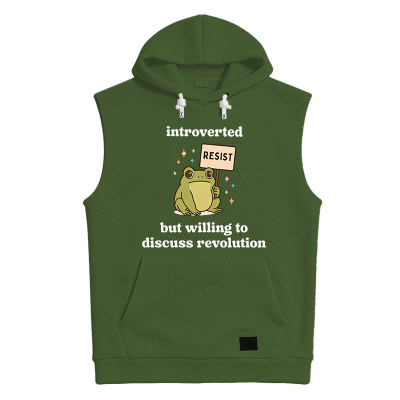 Modecanvas Introverted Resistance Frog Hooded Tank