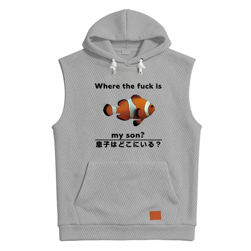Modecanvas Fish Looking For Son Hooded Tank