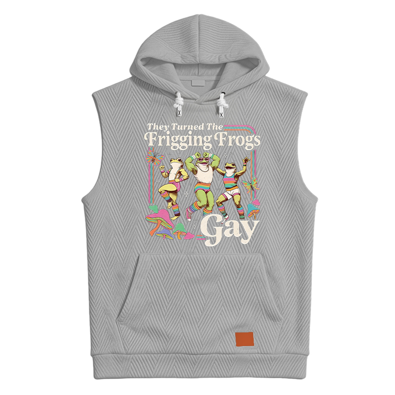 Modecanvas They Turned the Frigging Meme Hooded Tank